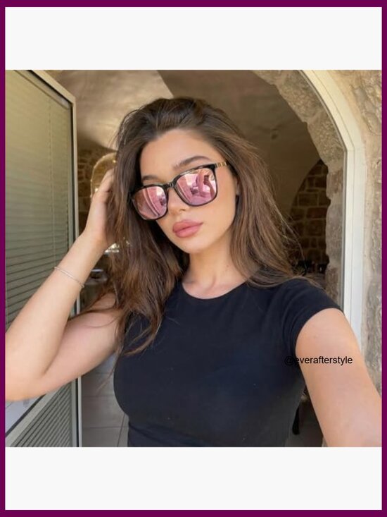 Oversized Square Sunglasses with Polarized Lenses and UV400 Protection main image 5